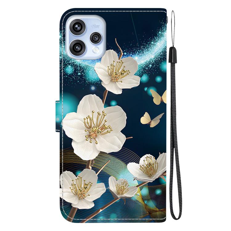 For OPPO Reno15 5G Global Crystal Texture Colored Drawing Leather Phone Case