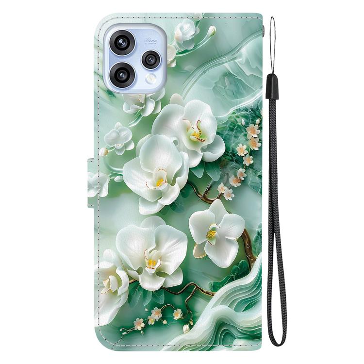 For OPPO Reno15 5G Global Crystal Texture Colored Drawing Leather Phone Case