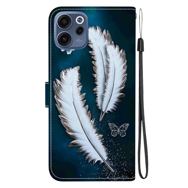 For OPPO Reno15 F 5G Global Crystal Texture Colored Drawing Leather Phone Case