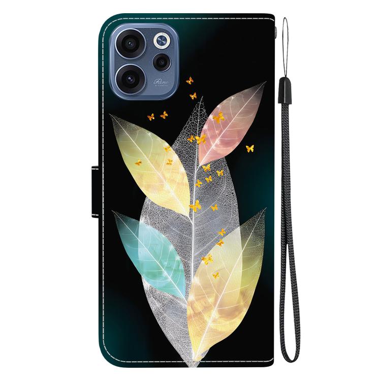 For OPPO Reno15 F 5G Global Crystal Texture Colored Drawing Leather Phone Case