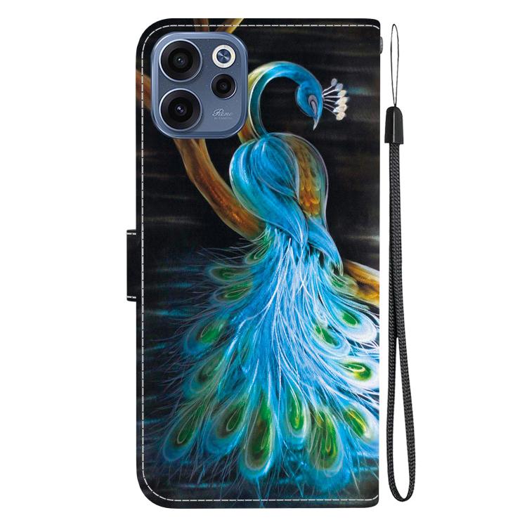 For OPPO Reno15 F 5G Global Crystal Texture Colored Drawing Leather Phone Case