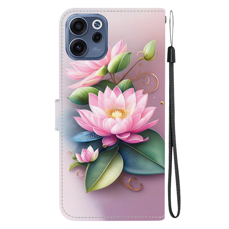For OPPO Reno15 F 5G Global Crystal Texture Colored Drawing Leather Phone Case