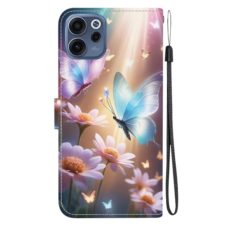 For OPPO Reno15 F 5G Global Crystal Texture Colored Drawing Leather Phone Case