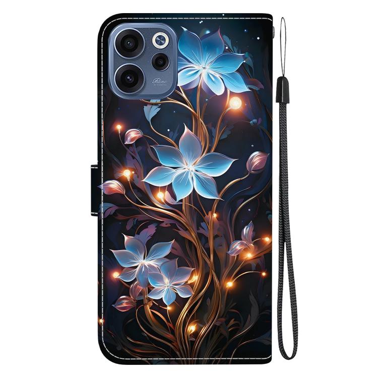 For OPPO Reno15 F 5G Global Crystal Texture Colored Drawing Leather Phone Case