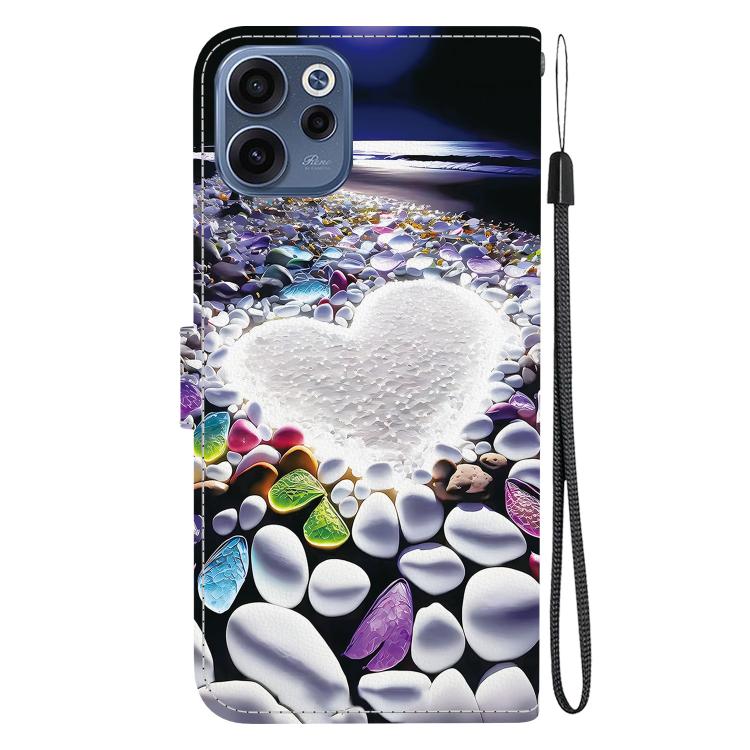 For OPPO Reno15 F 5G Global Crystal Texture Colored Drawing Leather Phone Case