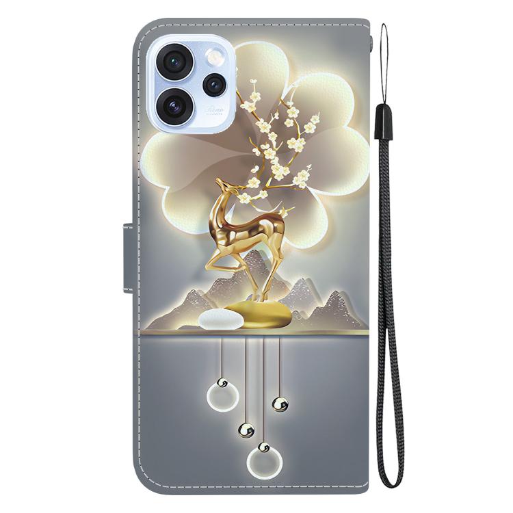 For OPPO Reno15 Pro 5G / Reno15 Pro Mini 5G Crystal Texture Colored Drawing Leather Phone Case