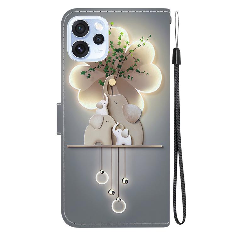 For OPPO Reno15 Pro 5G / Reno15 Pro Mini 5G Crystal Texture Colored Drawing Leather Phone Case