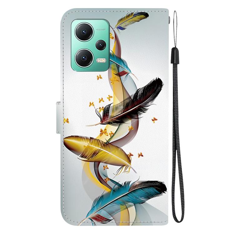 For Redmi Note 12 5G / Poco X5 Crystal Texture Colored Drawing Leather Phone Case