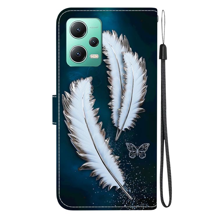 For Redmi Note 12 5G / Poco X5 Crystal Texture Colored Drawing Leather Phone Case