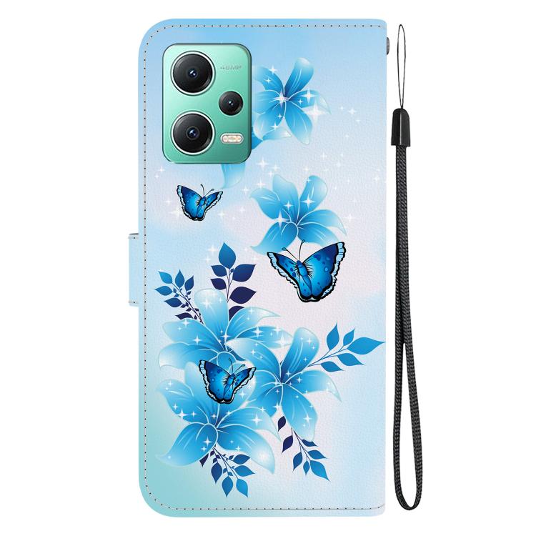 For Redmi Note 12 5G / Poco X5 Crystal Texture Colored Drawing Leather Phone Case