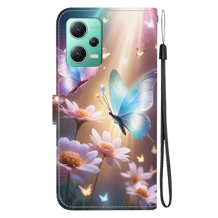 For Redmi Note 12 5G / Poco X5 Crystal Texture Colored Drawing Leather Phone Case