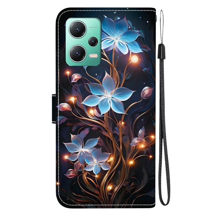 For Redmi Note 12 5G / Poco X5 Crystal Texture Colored Drawing Leather Phone Case