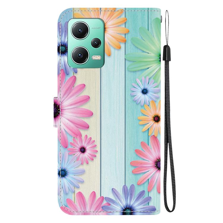 For Redmi Note 12 5G / Poco X5 Crystal Texture Colored Drawing Leather Phone Case