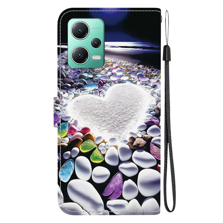 For Redmi Note 12 5G / Poco X5 Crystal Texture Colored Drawing Leather Phone Case