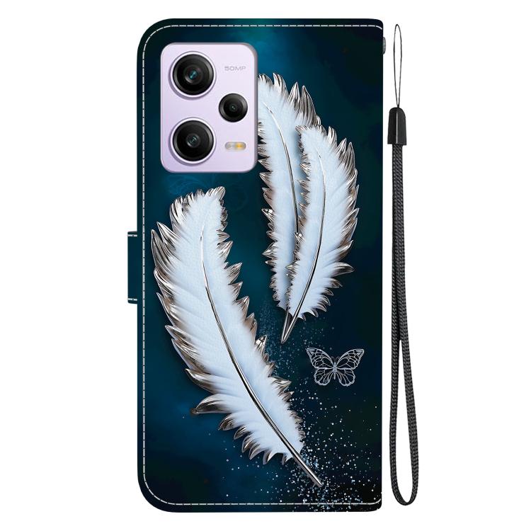 For Redmi Note 12 Pro / Poco X5 Pro Crystal Texture Colored Drawing Leather Phone Case