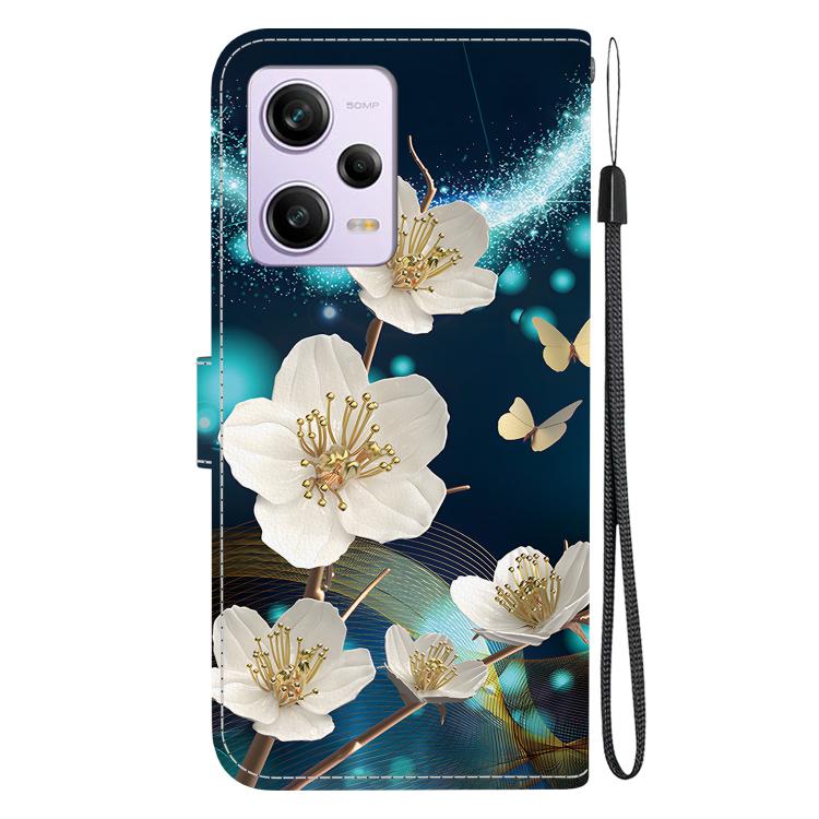 For Redmi Note 12 Pro / Poco X5 Pro Crystal Texture Colored Drawing Leather Phone Case