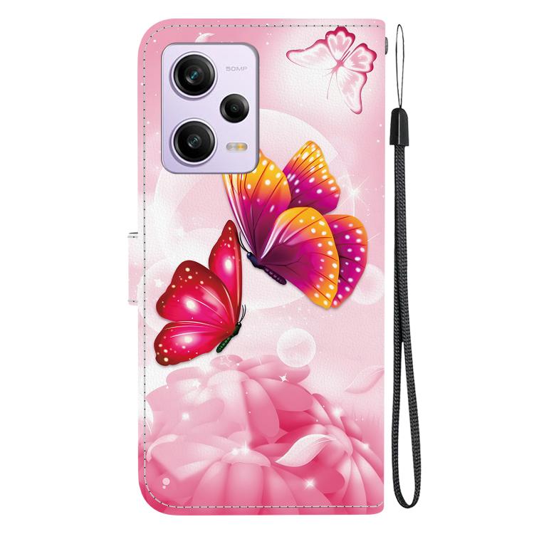For Redmi Note 12 Pro / Poco X5 Pro Crystal Texture Colored Drawing Leather Phone Case