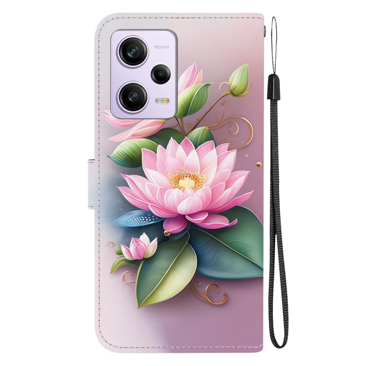 For Redmi Note 12 Pro / Poco X5 Pro Crystal Texture Colored Drawing Leather Phone Case