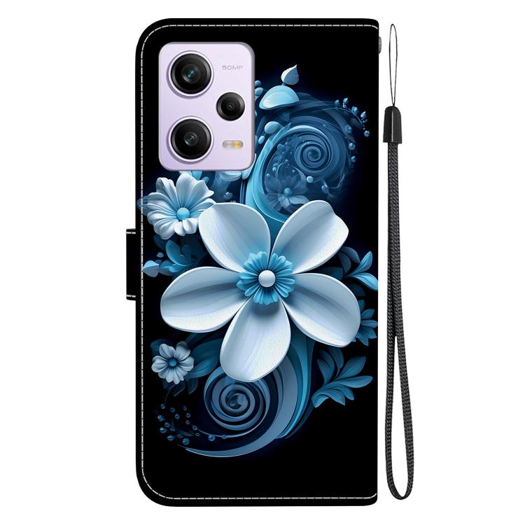 For Redmi Note 12 Pro / Poco X5 Pro Crystal Texture Colored Drawing Leather Phone Case