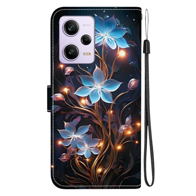 For Redmi Note 12 Pro / Poco X5 Pro Crystal Texture Colored Drawing Leather Phone Case