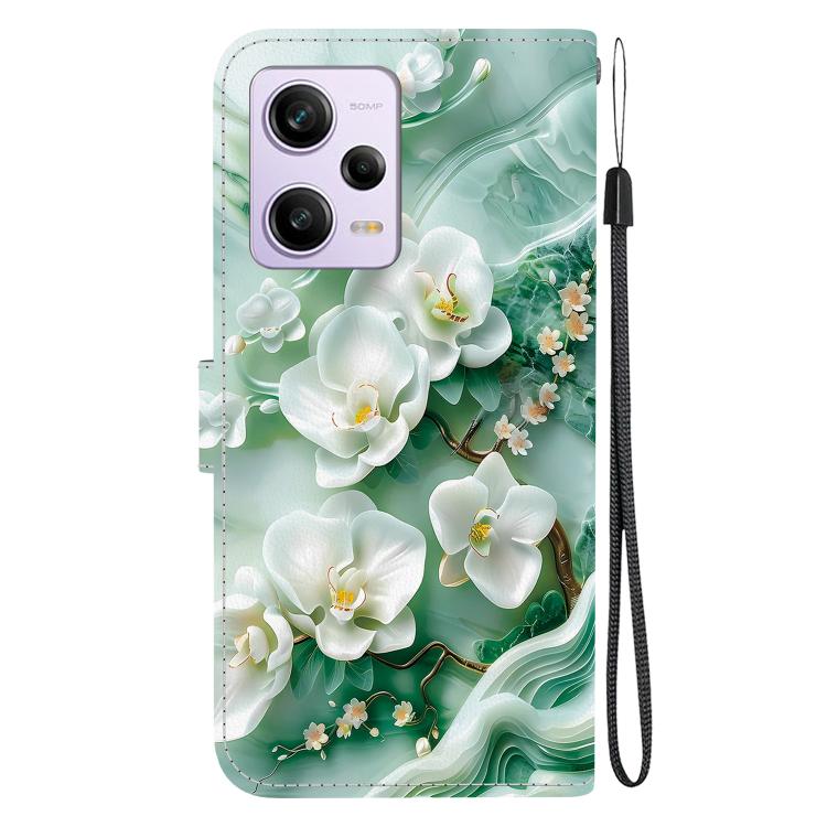 For Redmi Note 12 Pro / Poco X5 Pro Crystal Texture Colored Drawing Leather Phone Case