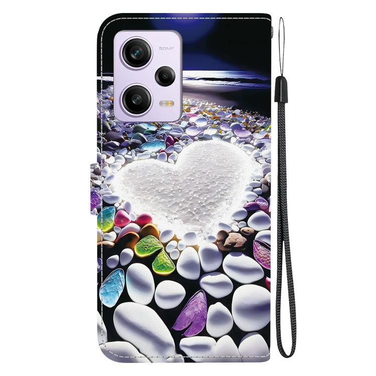 For Redmi Note 12 Pro / Poco X5 Pro Crystal Texture Colored Drawing Leather Phone Case