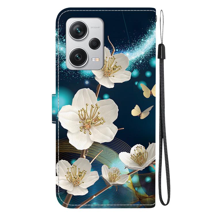 For Redmi Note 12 Pro+ 5G Crystal Texture Colored Drawing Leather Phone Case