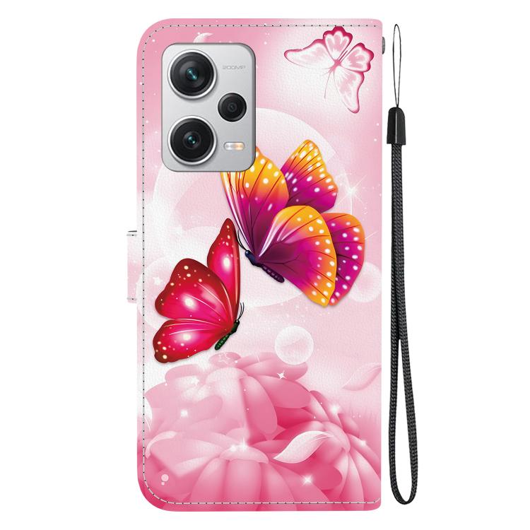 For Redmi Note 12 Pro+ 5G Crystal Texture Colored Drawing Leather Phone Case