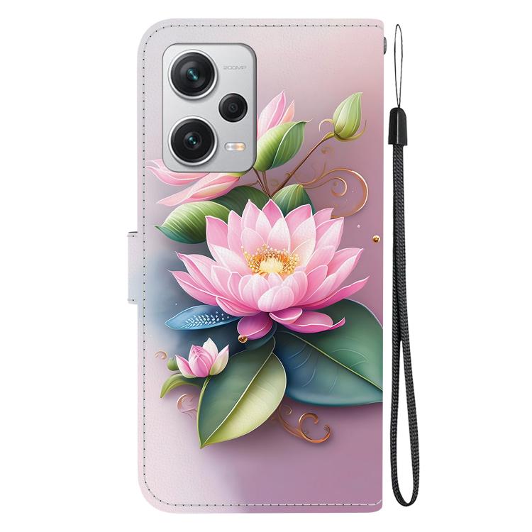 For Redmi Note 12 Pro+ 5G Crystal Texture Colored Drawing Leather Phone Case
