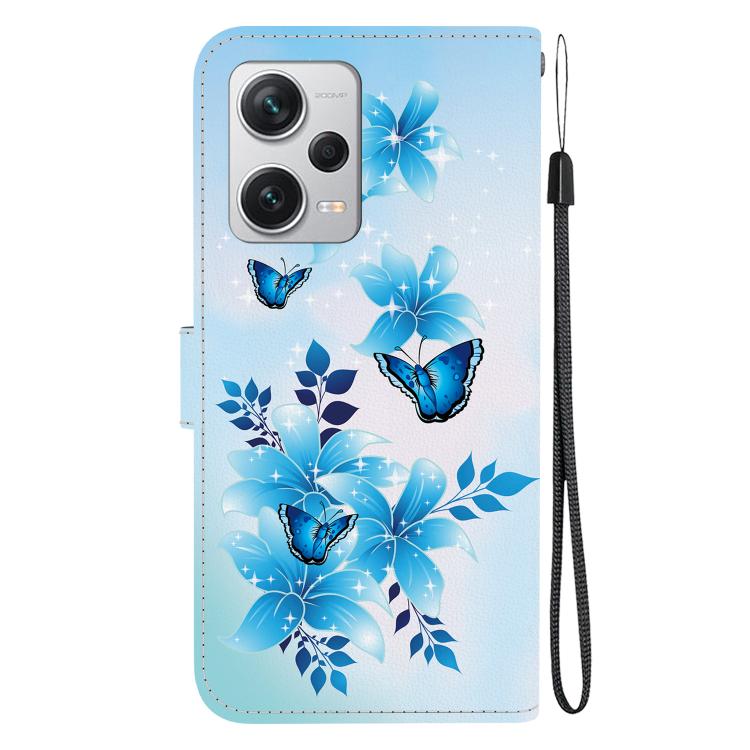 For Redmi Note 12 Pro+ 5G Crystal Texture Colored Drawing Leather Phone Case