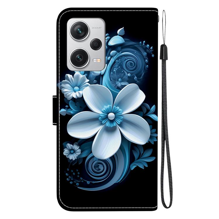 For Redmi Note 12 Pro+ 5G Crystal Texture Colored Drawing Leather Phone Case