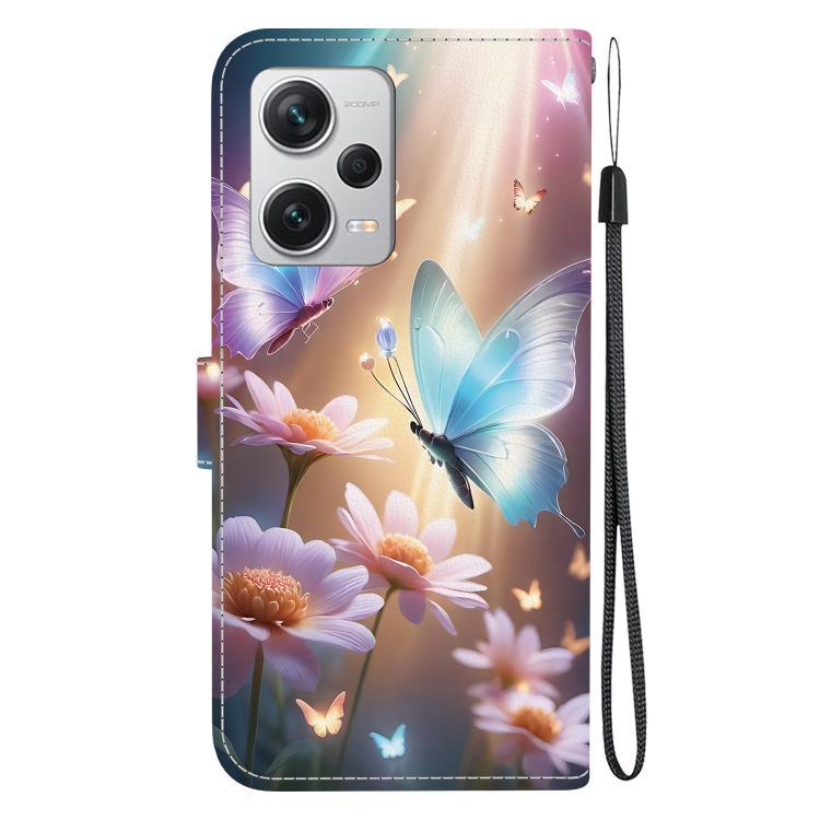 For Redmi Note 12 Pro+ 5G Crystal Texture Colored Drawing Leather Phone Case