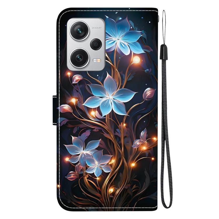 For Redmi Note 12 Pro+ 5G Crystal Texture Colored Drawing Leather Phone Case