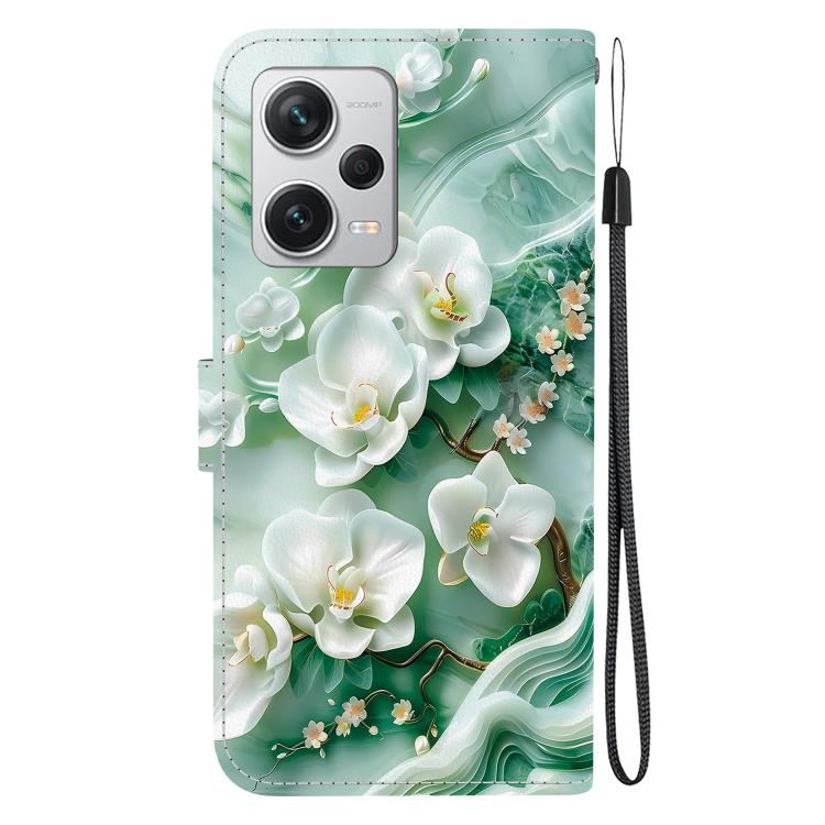 For Redmi Note 12 Pro+ 5G Crystal Texture Colored Drawing Leather Phone Case