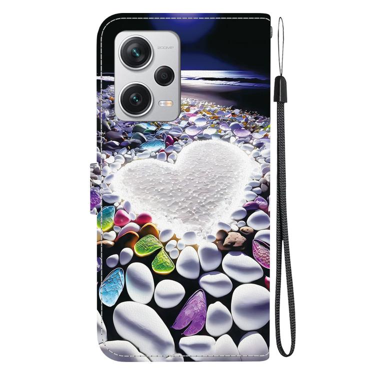 For Redmi Note 12 Pro+ 5G Crystal Texture Colored Drawing Leather Phone Case