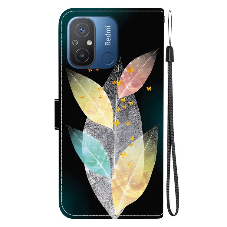 For Redmi 12C / 11A Crystal Texture Colored Drawing Leather Phone Case