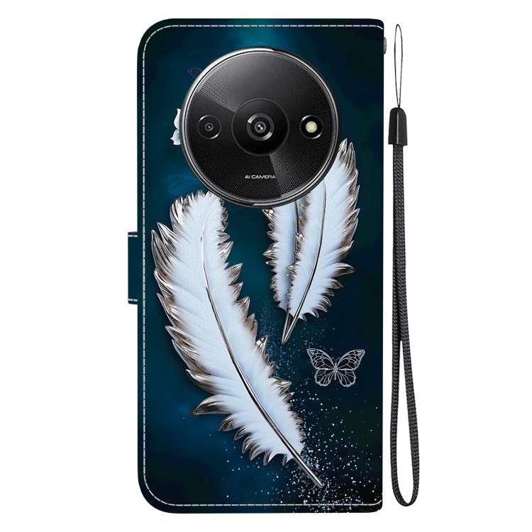 For Redmi A3 Crystal Texture Colored Drawing Leather Phone Case
