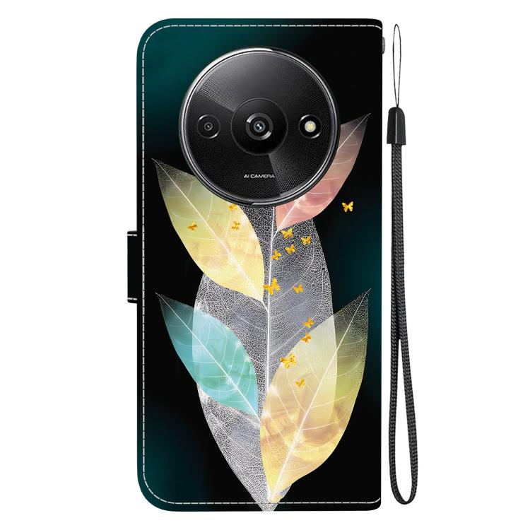 For Redmi A3 Crystal Texture Colored Drawing Leather Phone Case