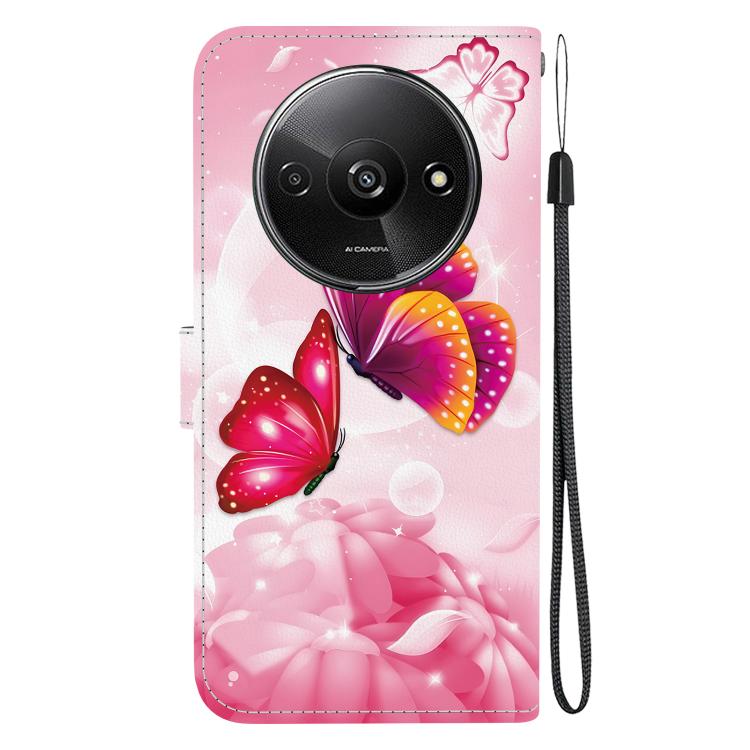 For Redmi A3 Crystal Texture Colored Drawing Leather Phone Case