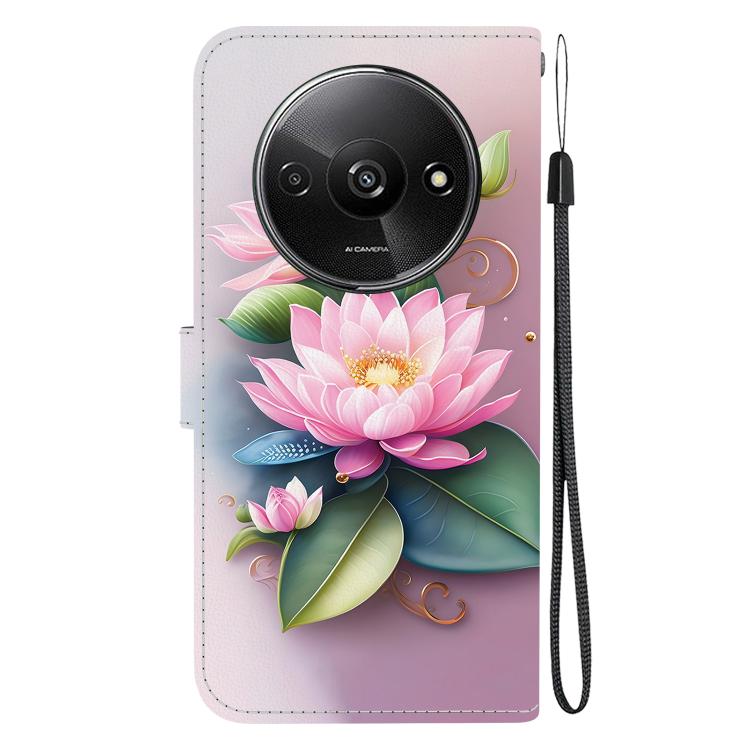 For Redmi A3 Crystal Texture Colored Drawing Leather Phone Case