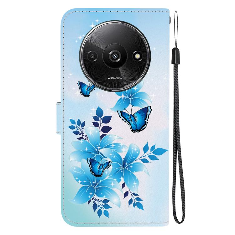 For Redmi A3 Crystal Texture Colored Drawing Leather Phone Case