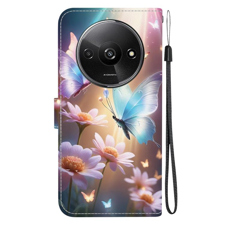 For Redmi A3 Crystal Texture Colored Drawing Leather Phone Case