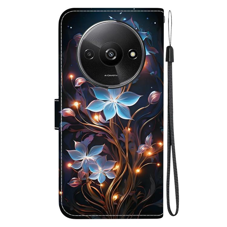 For Redmi A3 Crystal Texture Colored Drawing Leather Phone Case