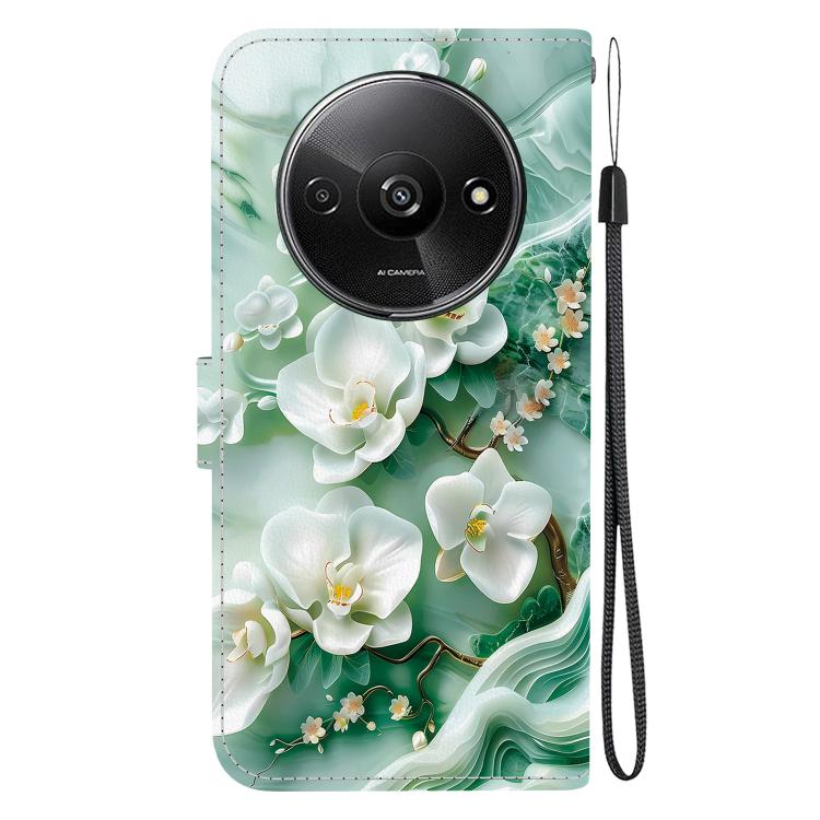 For Redmi A3 Crystal Texture Colored Drawing Leather Phone Case