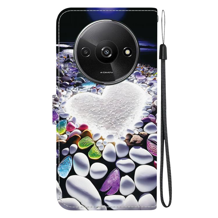 For Redmi A3 Crystal Texture Colored Drawing Leather Phone Case