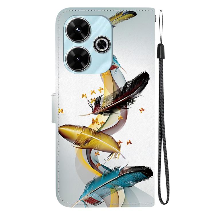 For Redmi 13 4G / Poco M6 Crystal Texture Colored Drawing Leather Phone Case