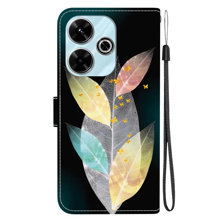 For Redmi 13 4G / Poco M6 Crystal Texture Colored Drawing Leather Phone Case