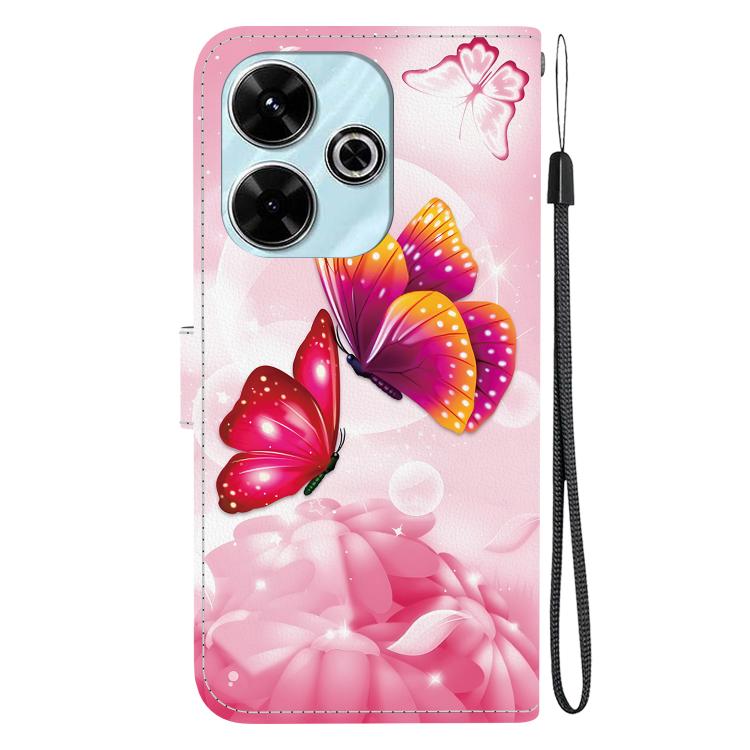 For Redmi 13 4G / Poco M6 Crystal Texture Colored Drawing Leather Phone Case