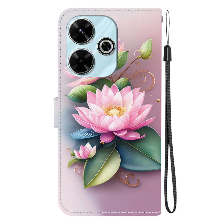 For Redmi 13 4G / Poco M6 Crystal Texture Colored Drawing Leather Phone Case