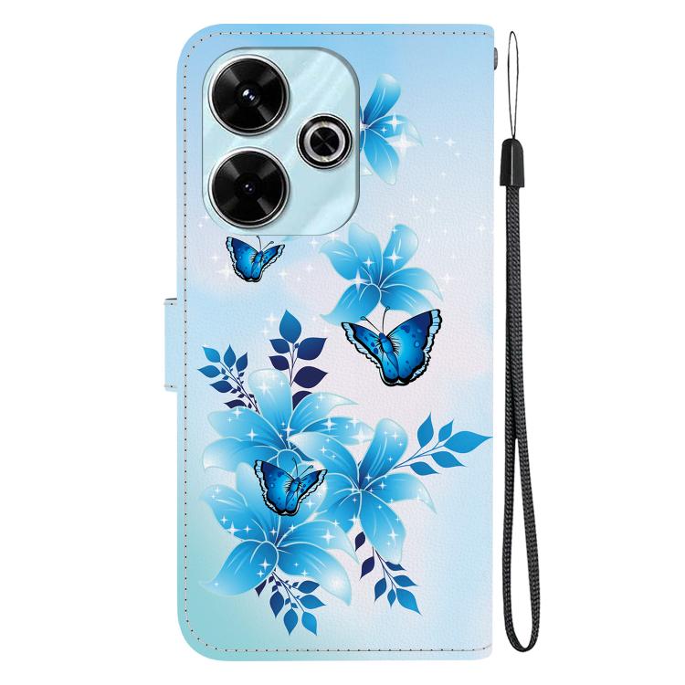 For Redmi 13 4G / Poco M6 Crystal Texture Colored Drawing Leather Phone Case